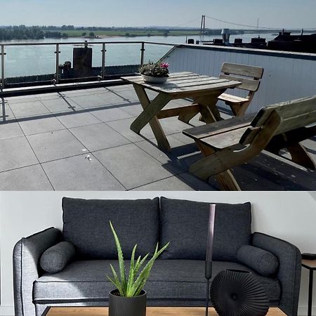 Panorama - Exklusives Apartment An Der Promenade Mit Dachterrasse & Rheinblick Еммеріх Екстер'єр фото